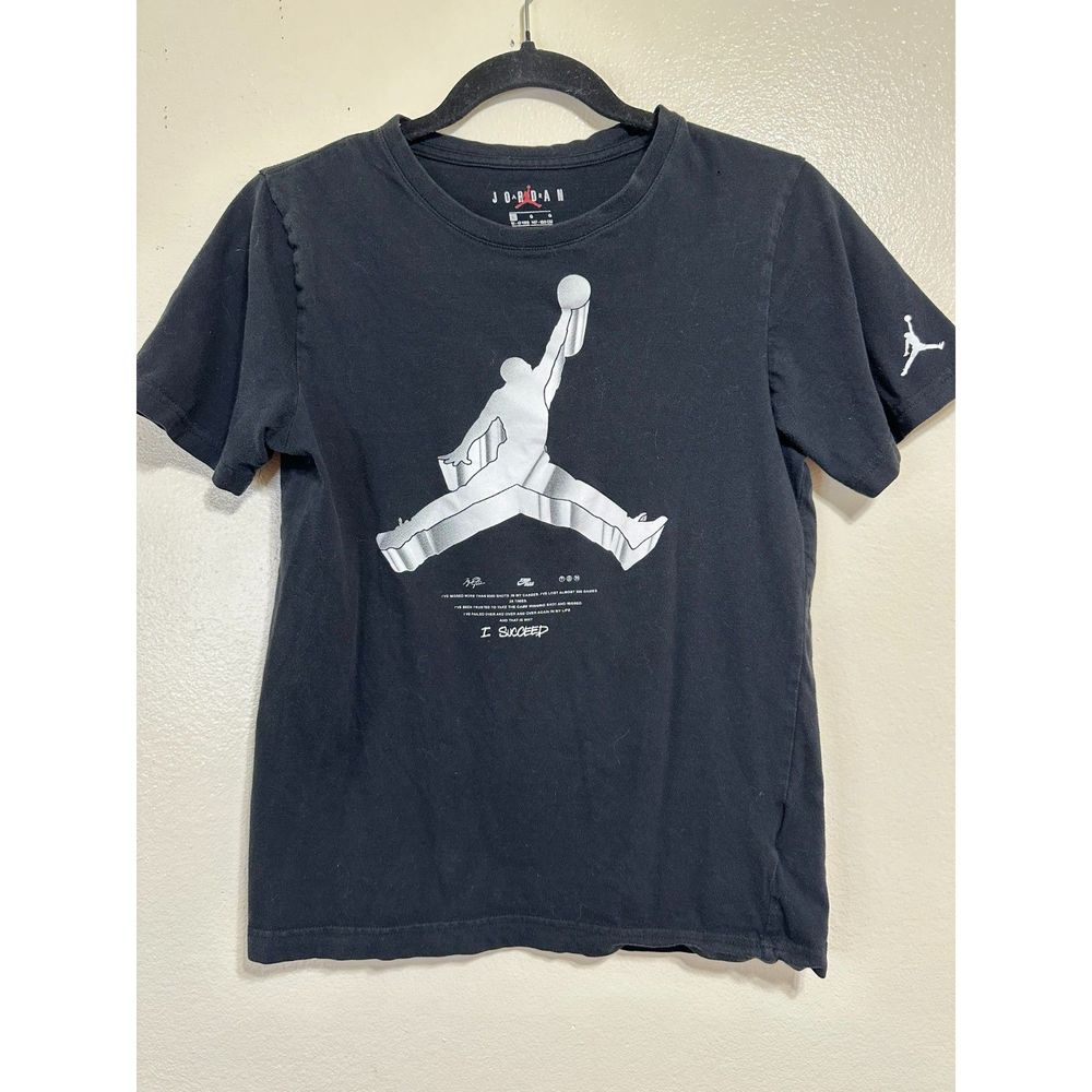 Air Jordan Youth "I Succeed" Tee Black, Size L